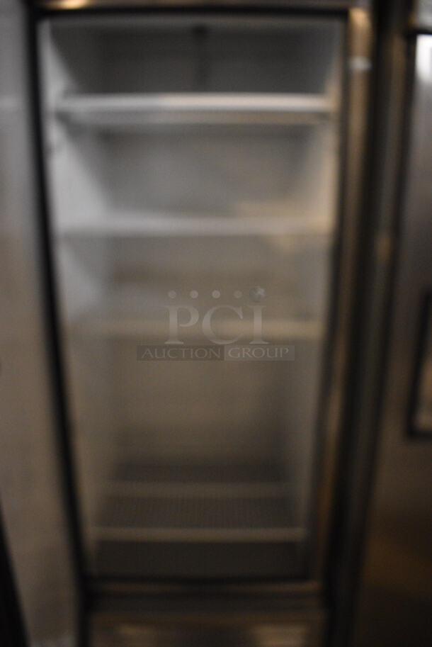 2013 True T-23F ENERGY STAR Stainless Steel Commercial Single Door Reach In Freezer w/ Poly Coated Racks on Commercial Casters. 115 Volts, 1 Phase. 27x30x83. Tested and Working! - Image 6 of 6