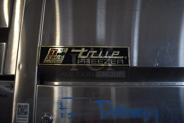 True TG1F-1S Stainless Steel Commercial Single Door Reach In Freezer w/ Poly Coated Racks on Commercial Casters. 115 Volts, 1 Phase. 29x35x83. Tested and Working! - Image 2 of 6