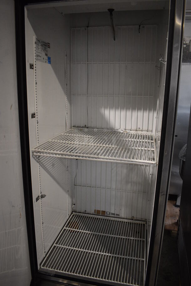 2013 True T-23F ENERGY STAR Stainless Steel Commercial Single Door Reach In Freezer w/ Poly Coated Racks on Commercial Casters. 115 Volts, 1 Phase. 27x30x83. Tested and Working! - Image 6 of 6