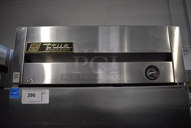 2013 True T-23F ENERGY STAR Stainless Steel Commercial Single Door Reach In Freezer w/ Poly Coated Racks on Commercial Casters. 115 Volts, 1 Phase. 27x30x83. Tested and Working! - Image 4 of 6