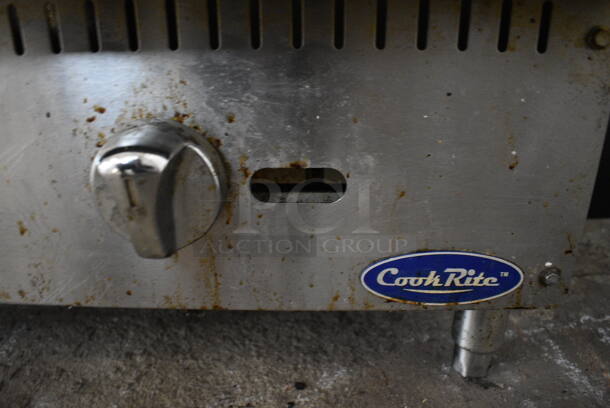 Cook Rite Stainless Steel Commercial Countertop Natural Gas Powered Flat Top Griddle. 24x27.5x15 - Image 3 of 4