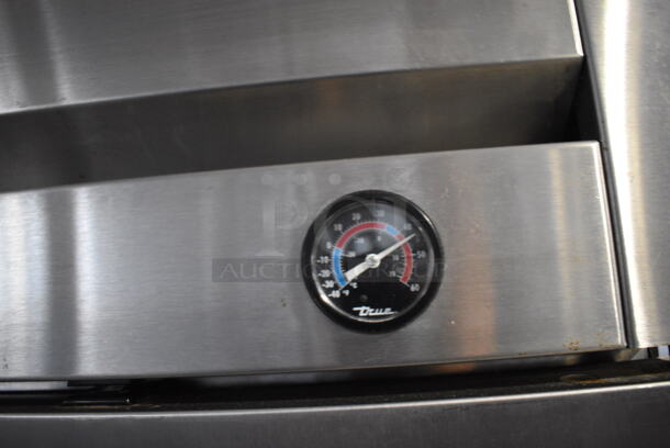 2013 True T-49F ENERGY STAR Stainless Steel Commercial 2 Door Reach In Freezer w/ Poly Coated Racks on Commercial Casters. 115 Volts, 1 Phase. 54x30x83. Tested and Working! - Image 7 of 8