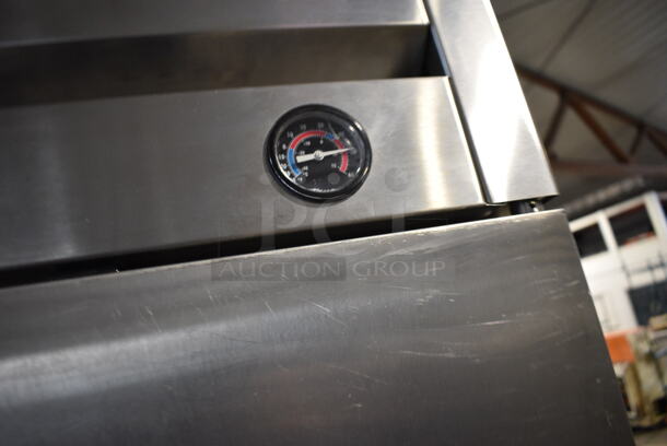 2013 True T-23F ENERGY STAR Stainless Steel Commercial Single Door Reach In Freezer w/ Poly Coated Racks on Commercial Casters. 115 Volts, 1 Phase. 27x30x83. Tested and Working! - Image 5 of 7