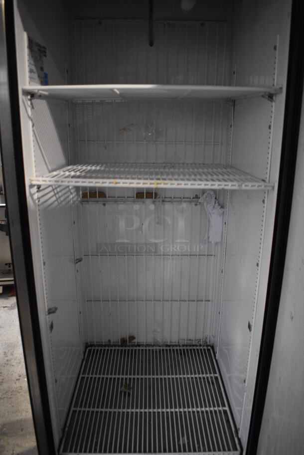 2013 True T-23F ENERGY STAR Stainless Steel Commercial Single Door Reach In Freezer w/ Poly Coated Racks on Commercial Casters. 115 Volts, 1 Phase. 27x30x83. Tested and Working! - Image 6 of 7
