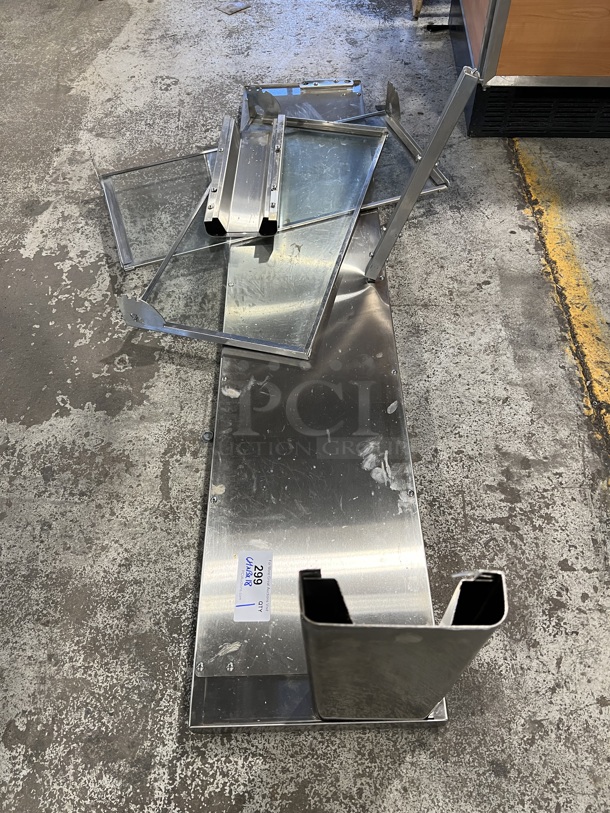 Stainless Steel Commercial Sneeze Guard. 64x13x18 - Image 2 of 5