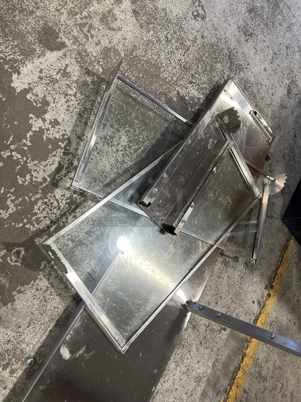 Stainless Steel Commercial Sneeze Guard. 64x13x18 - Image 3 of 5