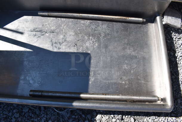 Stainless Steel Right Side Clean Side Dishwasher Table. 60x30x11 - Image 2 of 6