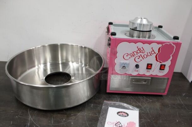 BRAND NEW IN BOX! Funtime FT1000CC Stainless Steel Commercial Countertop Cotton Candy Machine. 110 Volts, 1 Phase. 19x19x16. Tested and Working!