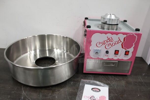 BRAND NEW IN BOX! Funtime FT1000CC Stainless Steel Commercial Countertop Cotton Candy Machine. 110 Volts, 1 Phase. 19x19x16. Tested and Working! - Image 1 of 6