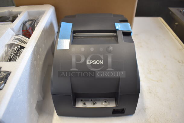 2 BRAND NEW IN BOX! Epson M188B TM-U220B Receipt Printer. 6x10x6. 25 Times Your Bid!