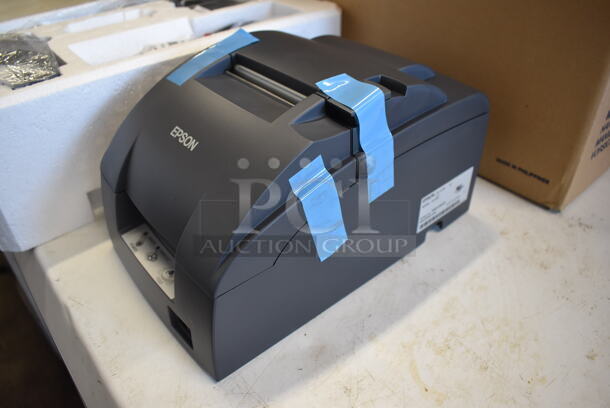 2 BRAND NEW IN BOX! Epson M188B TM-U220B Receipt Printer. 6x10x6. 25 Times Your Bid! - Image 2 of 6