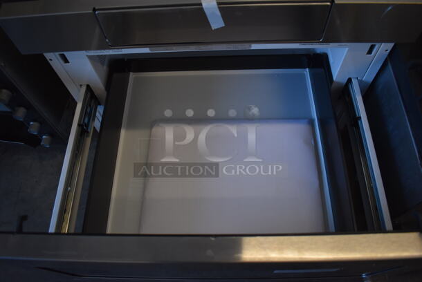 BRAND NEW! Sharp Stainless Steel Commercial Drawer Microwave Oven. 115 Volts, 1 Phase. 24x23x16. Tested and Working! - Image 2 of 7