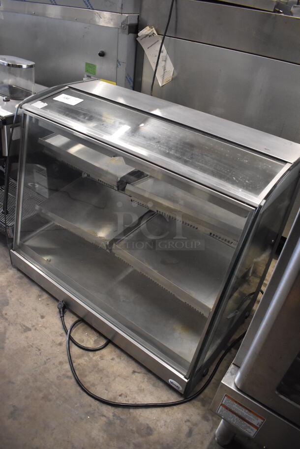 Vendo Stainless Steel Commercial Countertop Warming Display Case Merchandiser. 115 Volts, 1 Phase. 35x20x29. Tested and Powers On But Does Not Get Warm - Image 2 of 6