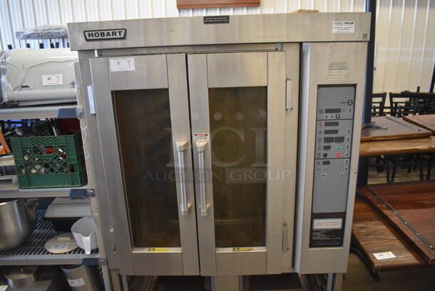 Hobart HO300G Stainless Steel Commercial Floor Style Natural Gas Powered Mini Rotating Rack Oven on Pan Rack w/ Commercial Casters. 48x35x75 - Image 2 of 11