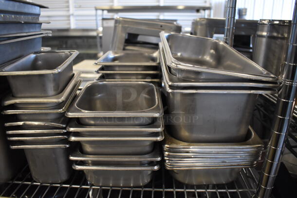 ALL ONE MONEY! Tier Lot of Various Stainless Steel Drop In Bins. Includes 1/9, 1/3 and 1/3 Size. - Image 2 of 3