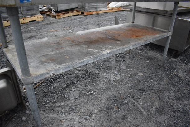 Stainless Steel Commercial Table w/ Back Splash and Metal Under Shelf. 72x30x40.5 - Image 3 of 4