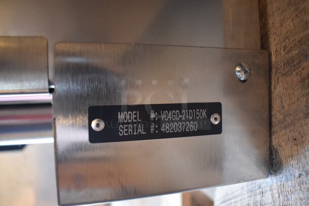 BRAND NEW SCRATCH AND DENT! Vulcan VC4GD-21D150K ENERGY STAR Stainless Steel Commercial Propane Gas Powered Full Size Convection Oven w/ View Through Doors, Metal Oven Racks and Thermostatic Controls. 50,000 BTU. 40x31x32. Tested and Working! - Image 4 of 9