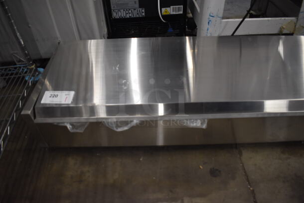 BRAND NEW SCRATCH AND DENT! 2022 KoolMore SCDC-6P-SG Stainless Steel Commercial Countertop Refrigerated Rail. 115 Volts, 1 Phase. 59x16x10. Tested and Working! - Image 3 of 10