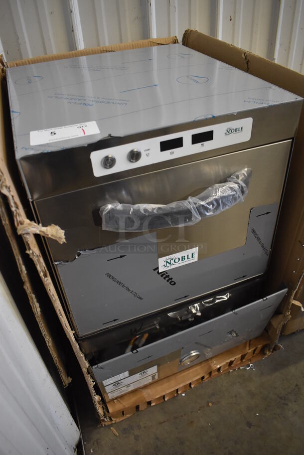 BRAND NEW SCRATCH AND DENT! 2022 Noble 495HTGW22 Stainless Steel Commercial High Temperature Hi Temp Undercounter Glass Washer. 208/240 Volts, 1 Phase. 18.5x21.5x30.5 - Image 10 of 10