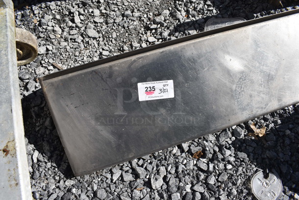 Stainless Steel Shelf w/ Wall Mount Brackets. 143x12x10 - Image 2 of 4