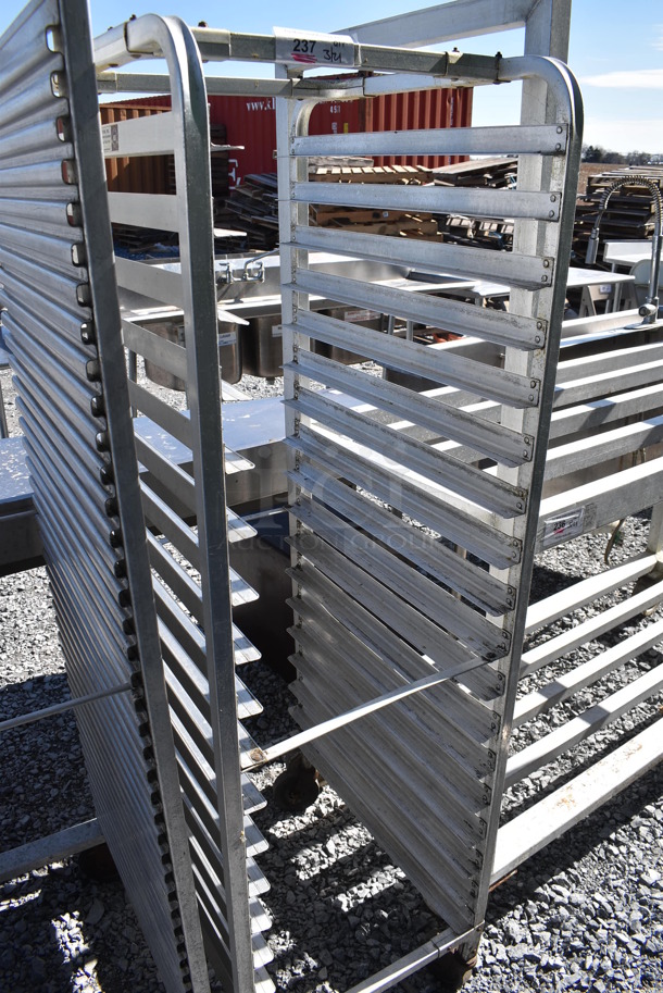 Metal Commercial Pan Transport Rack on Commercial Casters. 20.5x27.5x67 - Image 2 of 4