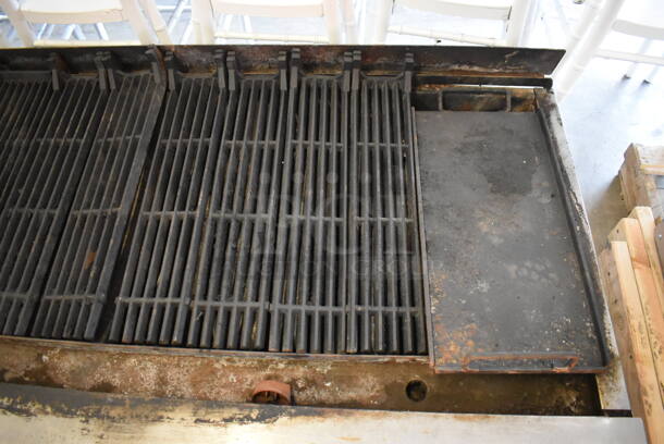 Wolf ACB60N Stainless Steel Commercial Countertop Natural Gas Powered Charbroiler Grill. 61x41x15 - Image 5 of 7