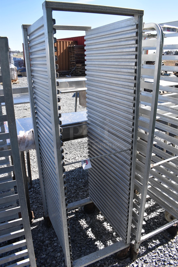 Metal Commercial Pan Transport Rack on Commercial Casters. 20.5x26.5x70 - Image 2 of 4