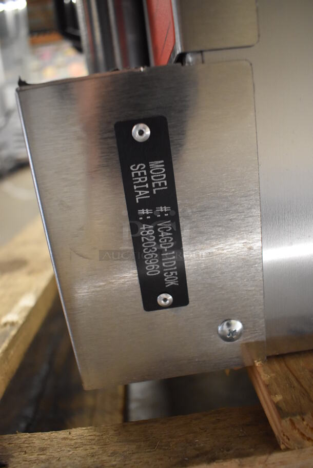 BRAND NEW SCRATCH AND DENT! LATE MODEL! Vulcan VC4GD-11D150K ENERGY STAR Stainless Steel Commercial Natural Gas Powered Powered Full Size Convection Oven w/ View Through Doors, Metal Oven Racks and Thermostatic Controls. 40x31x31. Tested and Working! - Image 5 of 8