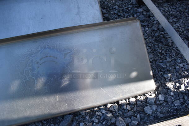 Stainless Steel Shelf w/ Wall Mount Brackets. 132x12x10 - Image 2 of 4