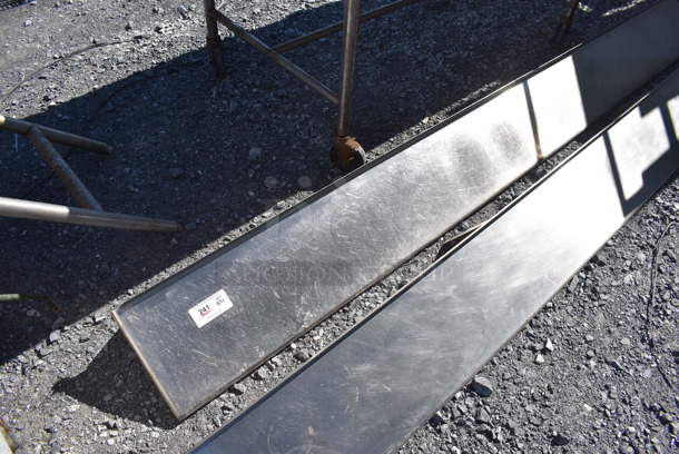 Stainless Steel Shelf w/ Wall Mount Brackets. 120x12x10 - Image 1 of 4