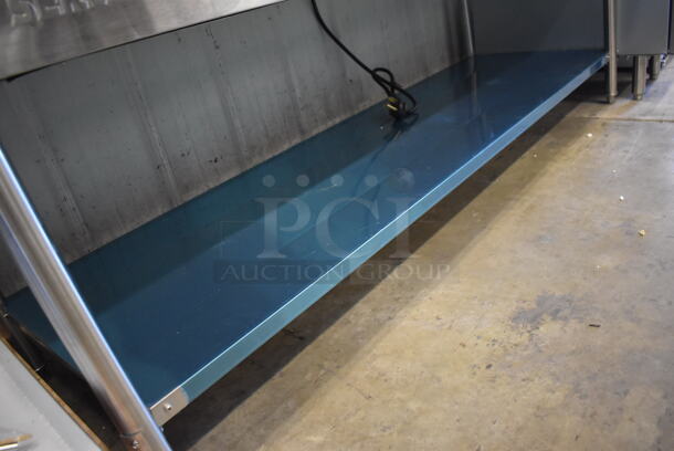 BRAND NEW! ServIt EST-5WE Stainless Steel Commercial Floor Style Electric Powered 5 Bay Steam Table with Undershelf and Cutting Board. 72x30x34. Tested and Working! - Image 9 of 10