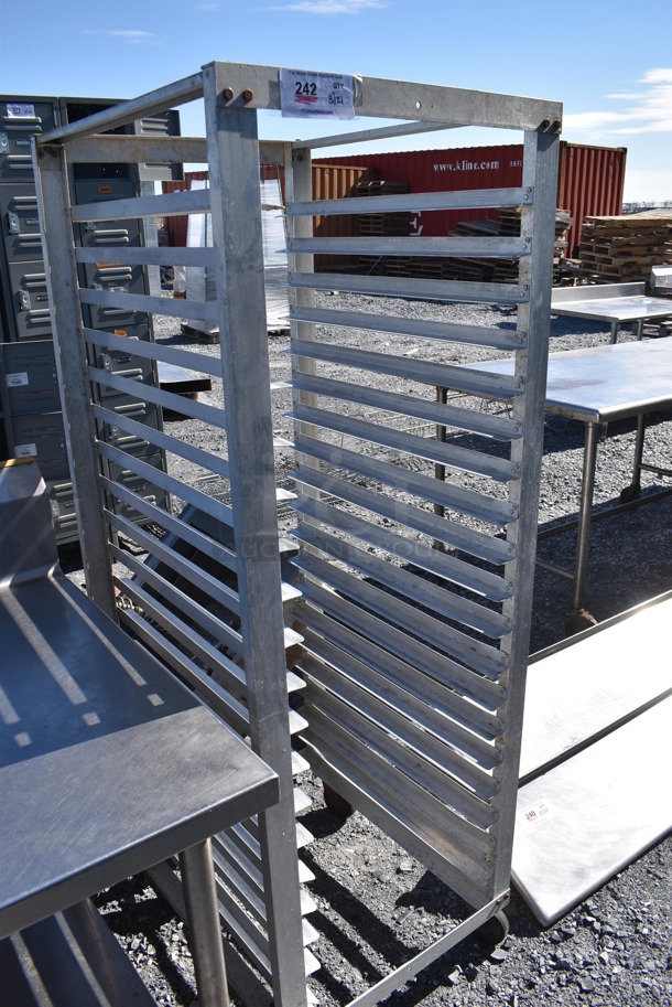 Metal Commercial Pan Transport Rack on Commercial Casters. 20.5x26.5x65 - Image 3 of 4