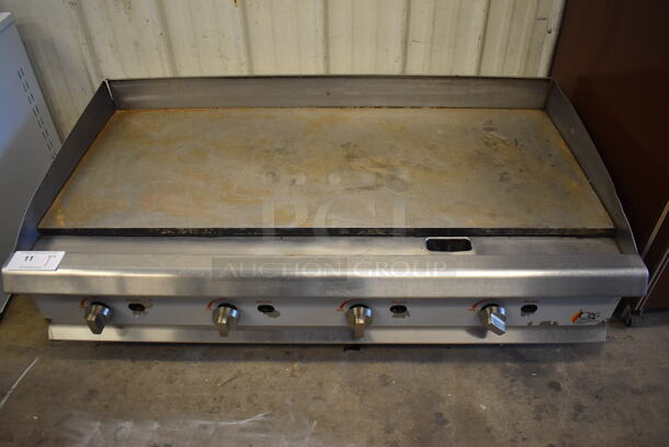CPG Stainless Steel Commercial Countertop Natural Gas Powered Flat Top Griddle. 48x31x17 - Image 2 of 7