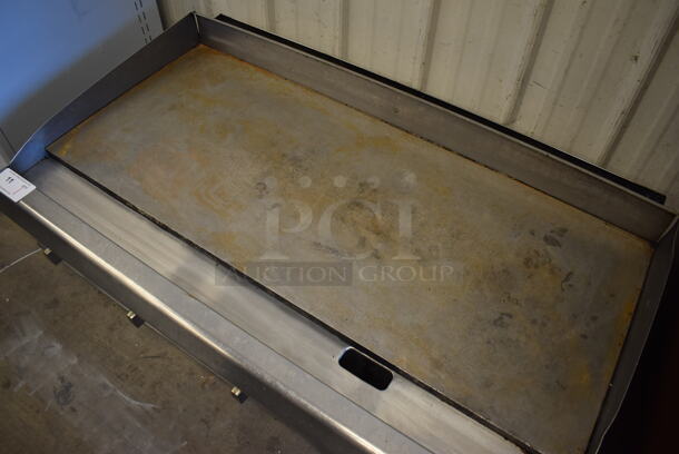 CPG Stainless Steel Commercial Countertop Natural Gas Powered Flat Top Griddle. 48x31x17 - Image 4 of 7