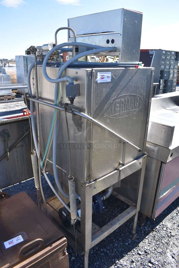 Termac Stainless Steel Commercial Straight Pass Through Dishwasher. 115/230 Volts. 30x30x71 - Image 2 of 10
