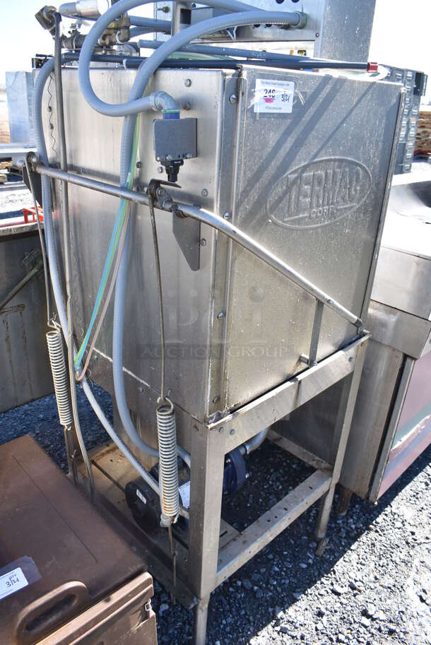 Termac Stainless Steel Commercial Straight Pass Through Dishwasher. 115/230 Volts. 30x30x71 - Image 8 of 10