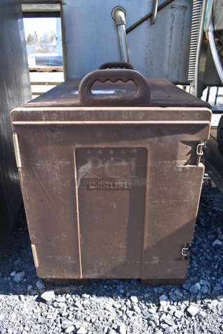 Carlisle NPC300 Brown Poly Insulated Food Carrying Case. 17x24x25