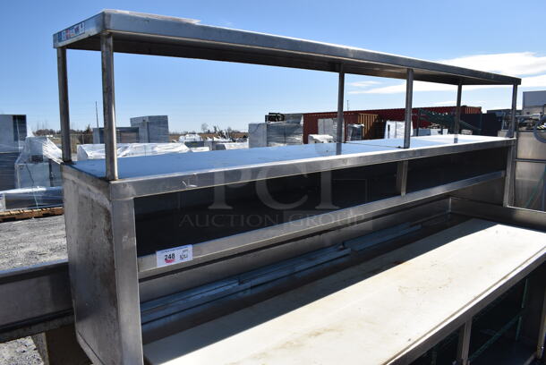 Stainless Steel Commercial Table w/ 2 Tier Over Shelf and Under Shelf. 96x30x72 - Image 5 of 7