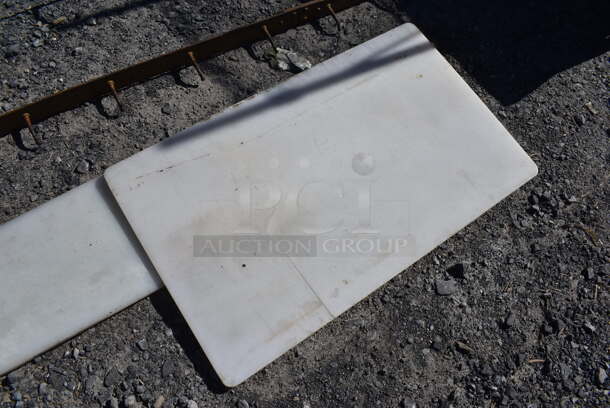 2 Various White Cutting Boards. 72x10x0.5, 30x18x0.5. 2 Times Your Bid! - Image 2 of 3