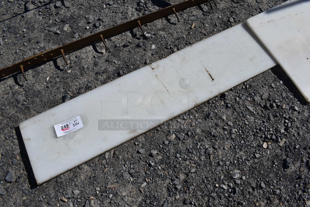 2 Various White Cutting Boards. 72x10x0.5, 30x18x0.5. 2 Times Your Bid! - Image 3 of 3