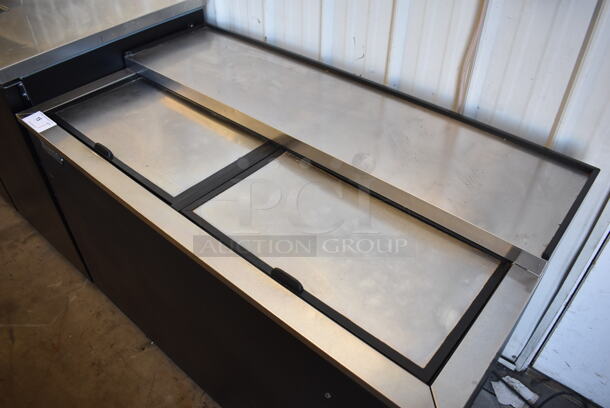 True TD-50-18 Stainless Steel Commercial Bottled Back Bar Cooler w/ 2 Sliding Lids. 115 Volts, 1 Phase. 50x27x34. Tested and Working! - Image 3 of 8