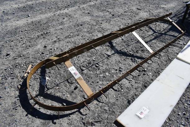 Metal Pot Rack. 100x30x10 - Image 1 of 4