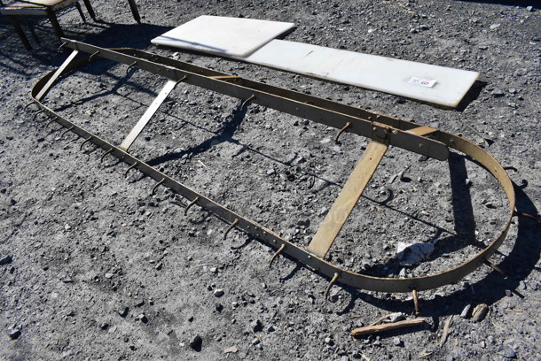 Metal Pot Rack. 100x30x10 - Image 2 of 4