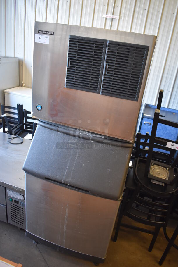 Hoshizaki KML-700MAJ Stainless Steel Commercial Ice Head on Commercial Bin. 115 Volts, 1 Phase. 30x34x76 - Image 2 of 6
