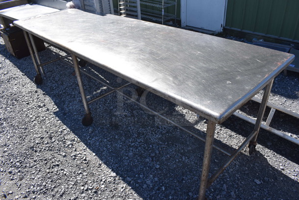 Stainless Steel Table on Commercial Casters. 120x36x36 - Image 2 of 4