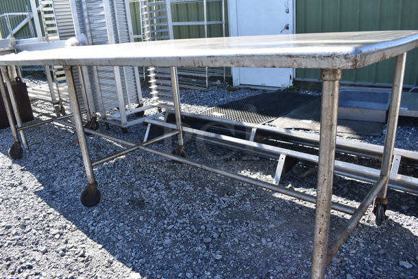 Stainless Steel Table on Commercial Casters. 120x36x36 - Image 4 of 4
