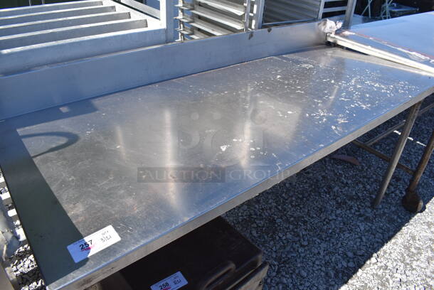 Stainless Steel Table w/ Back Splash. 72x30x39 - Image 2 of 3