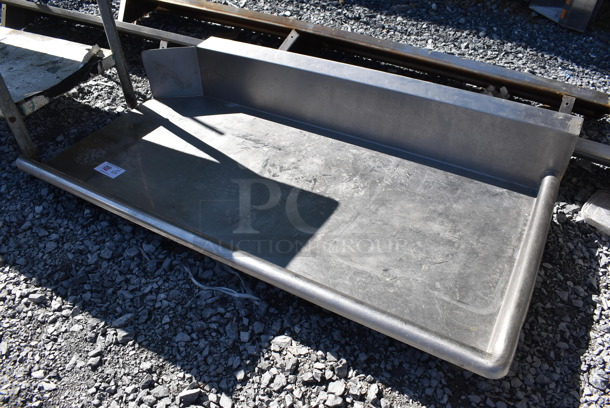 Stainless Steel Right Side Clean Side Dishwasher Table. 60x30x11 - Image 3 of 6