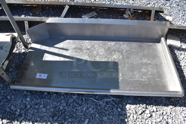 Stainless Steel Right Side Clean Side Dishwasher Table. 60x30x11 - Image 5 of 6