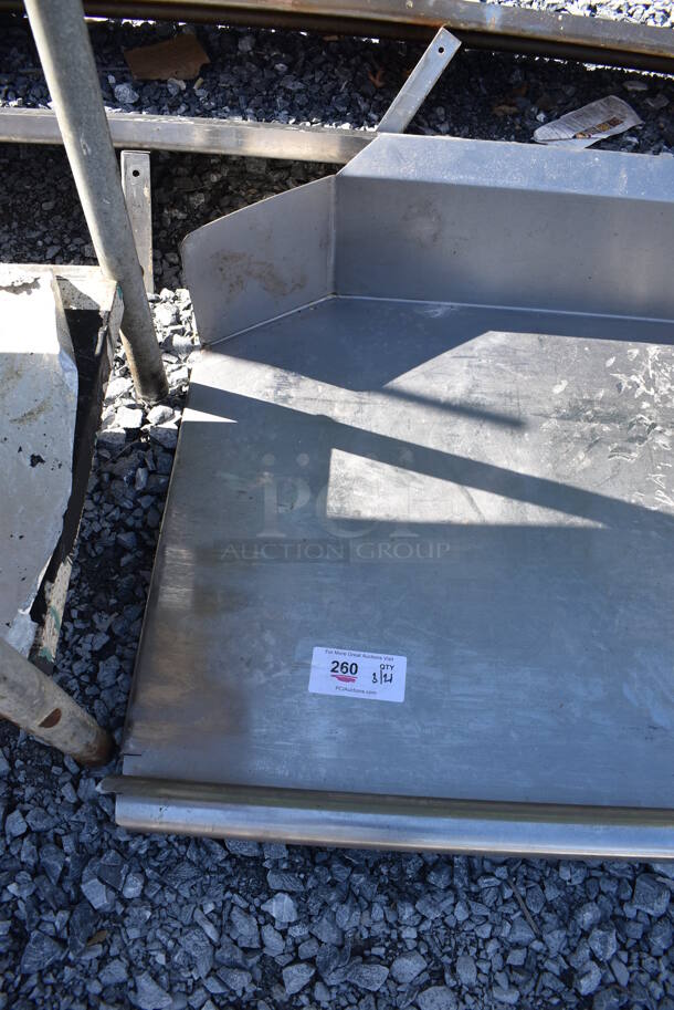 Stainless Steel Right Side Clean Side Dishwasher Table. 60x30x11 - Image 6 of 6